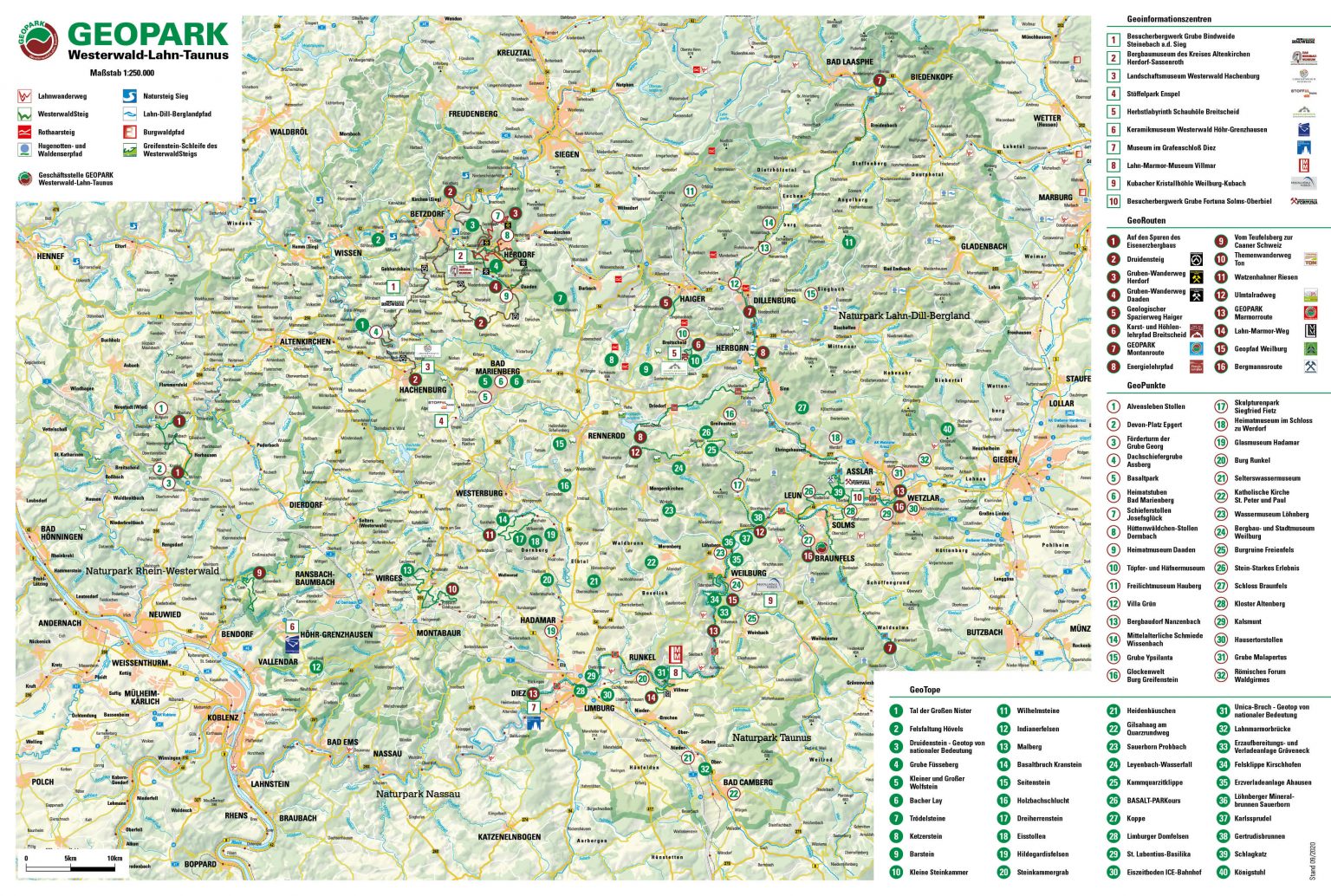 Karte Vom Westerwald